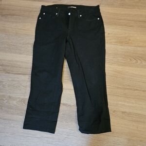 Designer black ankle jeans Cambio